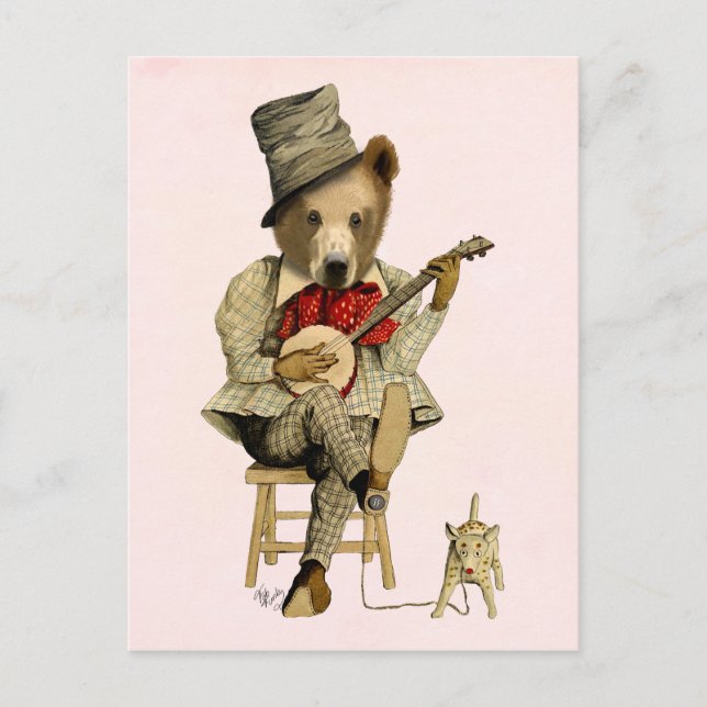 Carte Postale Banjo Bear 3 (Devant)