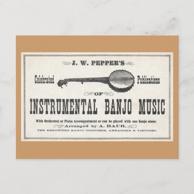 Carte postale Banjo Music (Devant)