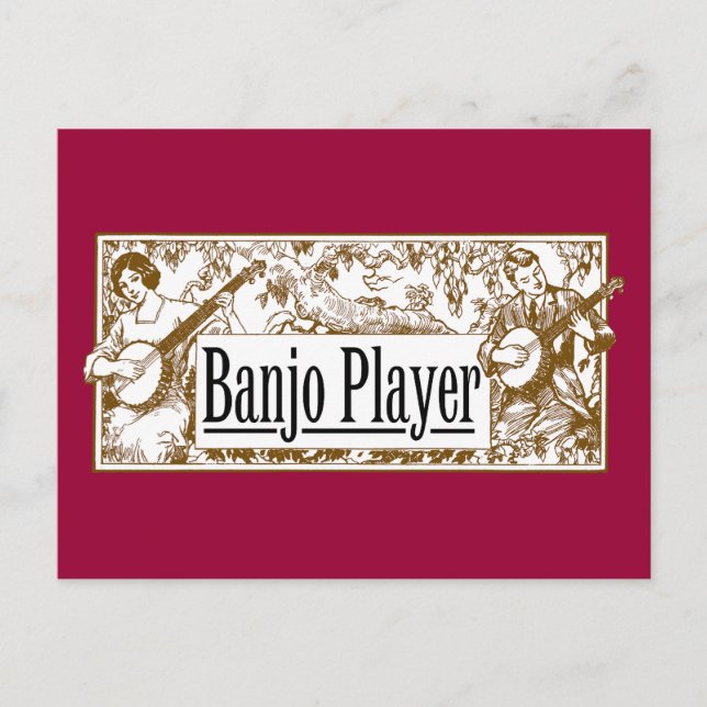Carte postale Banjo Player (Devant)