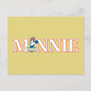 Carte Postale Bannière avec le nom de Minnie classique