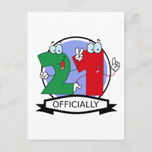 Carte Postale Bannière d'anniversaire officielle 21
