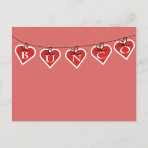 Carte Postale Bannière de Bunco Heart