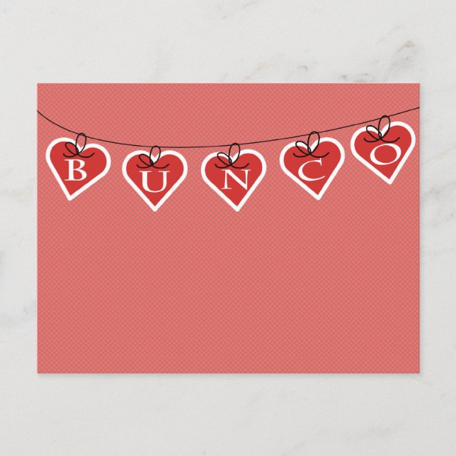 Carte Postale Bannière de Bunco Heart (Devant)