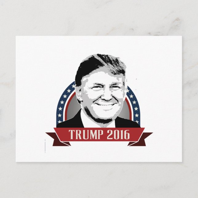 Carte Postale Bannière de campagne Trump 2016 (Devant)