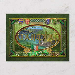 Carte Postale Bannière de la famille Murphy