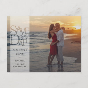 Carte Postale Bannière de superposition élégante pour photo "Sav