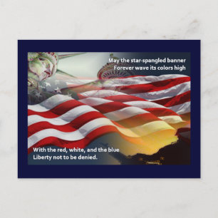Carte Postale Bannière Liberty Star