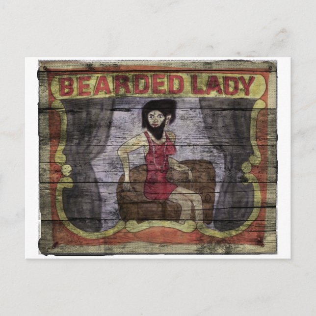 Carte Postale Bannière Vintage Lady (Devant)