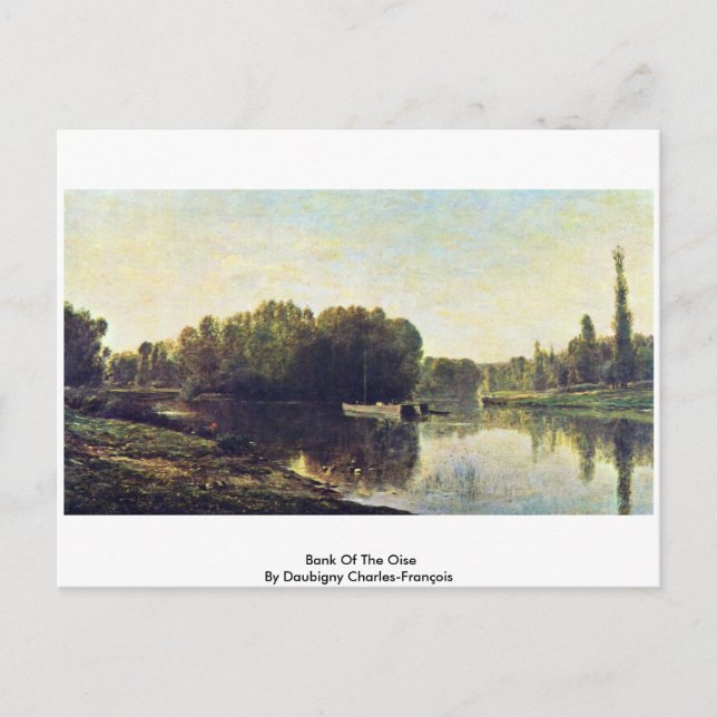 Carte Postale Banque De L'Oise Par Daubigny Charles-François (Devant)
