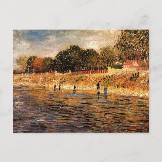 Carte Postale Banques de la Seine par Vincent van Gogh (Devant)
