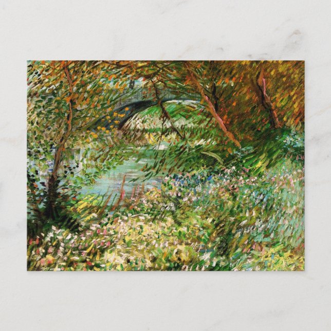 Carte Postale Banques de Seine, Pont de Clichy par Vincent van G (Devant)