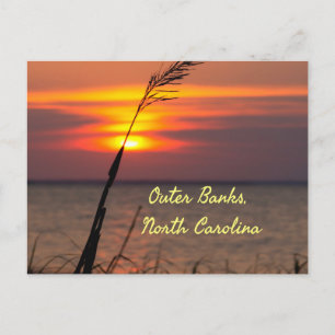 Carte Postale Banques extérieures Plage de Caroline du Nord Suns