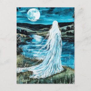 Carte Postale Banshee Esprit celtique de la mort qui hurle