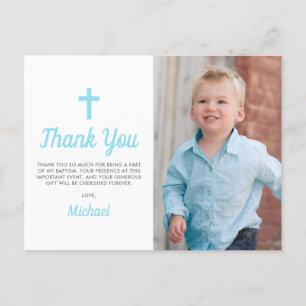 Carte Postale Baptême Christening Religieux Garçon Photo
