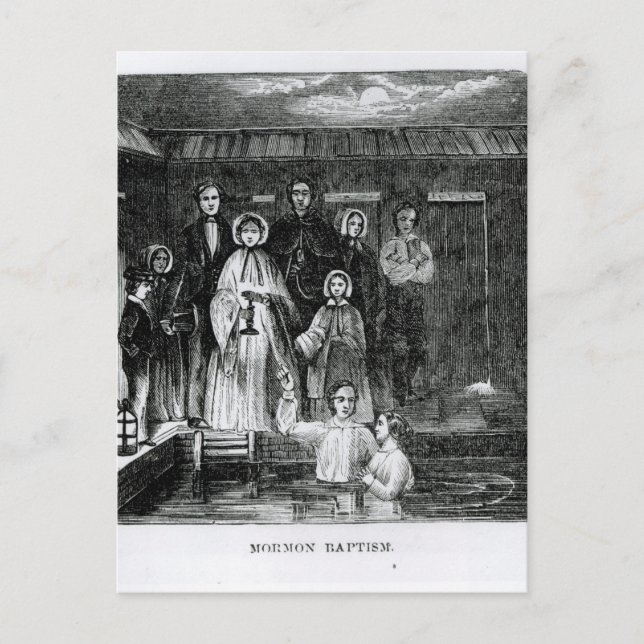 Carte Postale Baptême mormon (Devant)