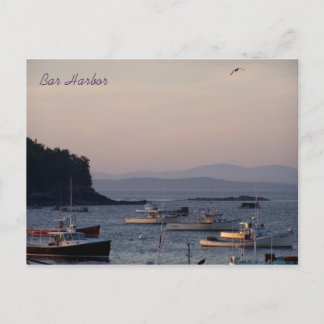 Carte Postale Bar Harbor at dusk one summer's eve