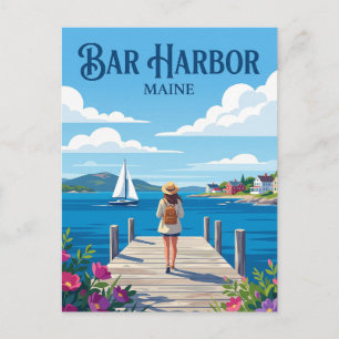 Carte Postale Bar Harbor États-Unis