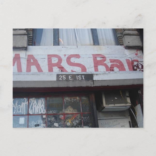 CARTE POSTALE BAR MARS (Devant)