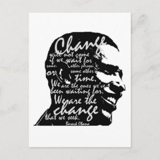 Carte postale Barack Change