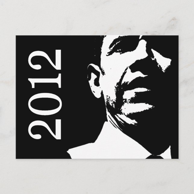 Carte Postale Barack Obama 2012 (Devant)