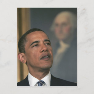 Carte Postale Barack Obama annonce son intention de proposer sa 