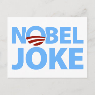 Carte Postale Barack Obama : Blague Nobel