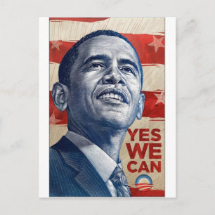 Carte Postale Barack Obama Oui Nous Pouvons