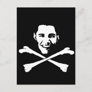 Carte Postale Barack Obama Têtes de mort