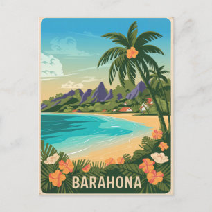 Carte Postale Barahona République Dominicaine Vintage