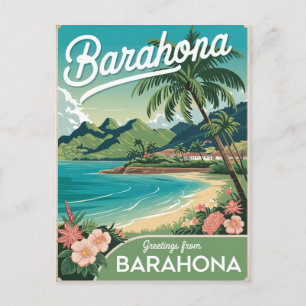 Carte Postale Barahona République Dominicaine vintage