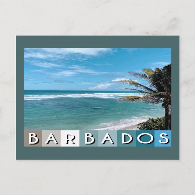 Carte Postale Barbade Beach (Devant)