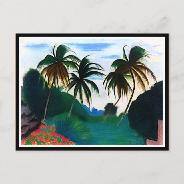 Carte Postale Barbade, tableau de Joseph Stella (Devant)
