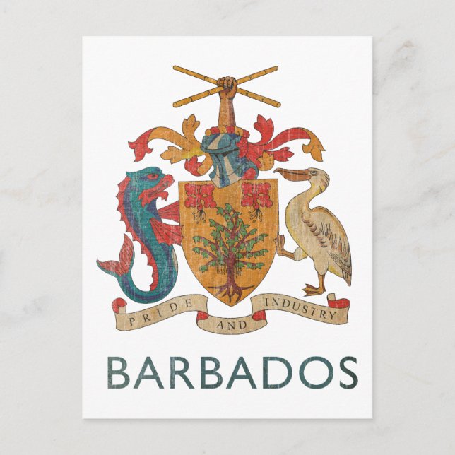 Carte Postale Barbade vintage (Devant)