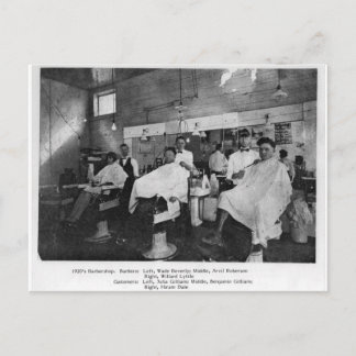 Carte Postale Barbershop des années 1920—Wise, Virginie
