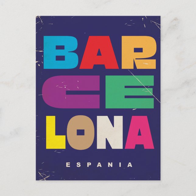 Carte Postale Barcelona Espania (Devant)