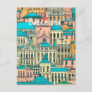 Carte Postale Barcelone Espagne