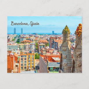Carte Postale Barcelone, Espagne Belle vue sur la ville