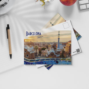 Carte Postale Barcelone, Espagne - Parc Guell