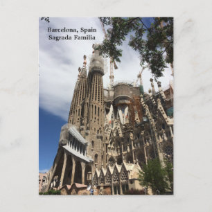 Carte Postale Barcelone Espagne Sagrada Familia