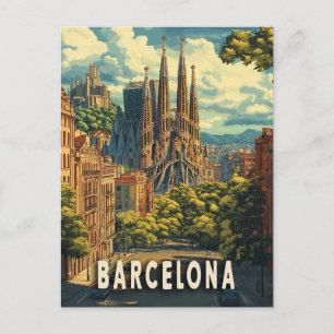 Carte Postale Barcelone, Espagne Voyage