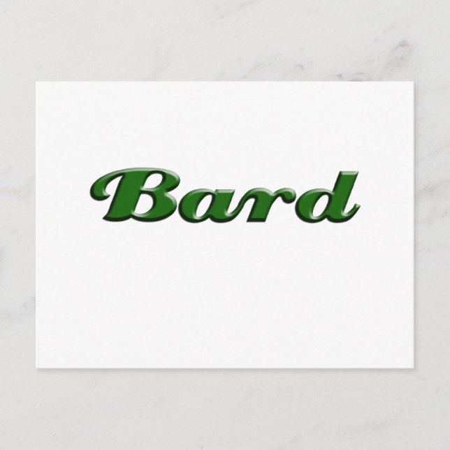 Carte Postale bard (Devant)