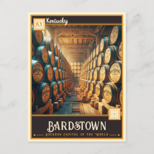 Carte Postale Bardstown, Kentucky VINTAGE