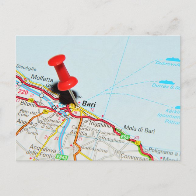 Carte Postale Bari, Italie (Devant)