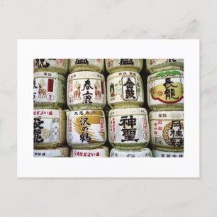 Carte Postale Barils de sakés : Nara, Japon