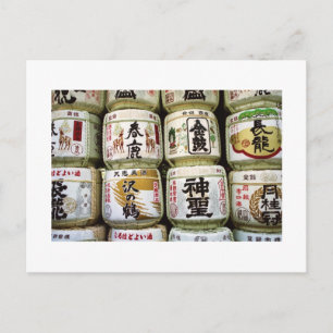 Carte Postale Barils de sakés : Nara, Japon