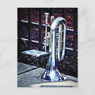 Carte Postale Baritone Horn Avant La Parade