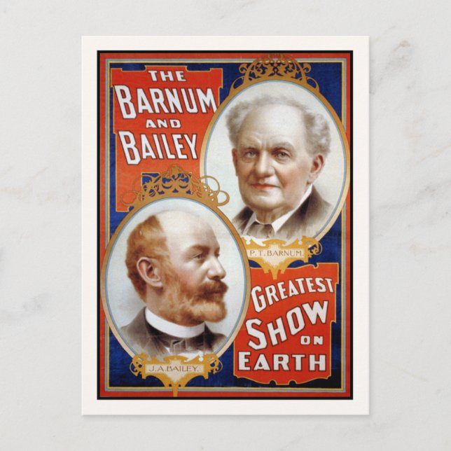 Carte Postale Barnum & Bailey Greatest Show on Earth (Devant)
