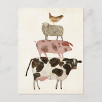 Barnyard Buds - Vache, cochon, mouton et hen