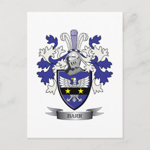 Carte Postale Barr Family Crest Armoiries