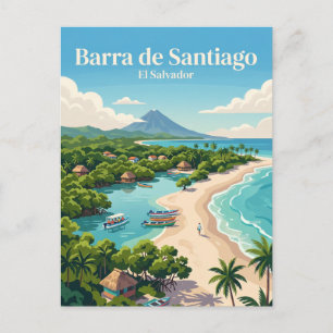 Carte Postale Barra de Santiago, Ahuachapán El Salvador